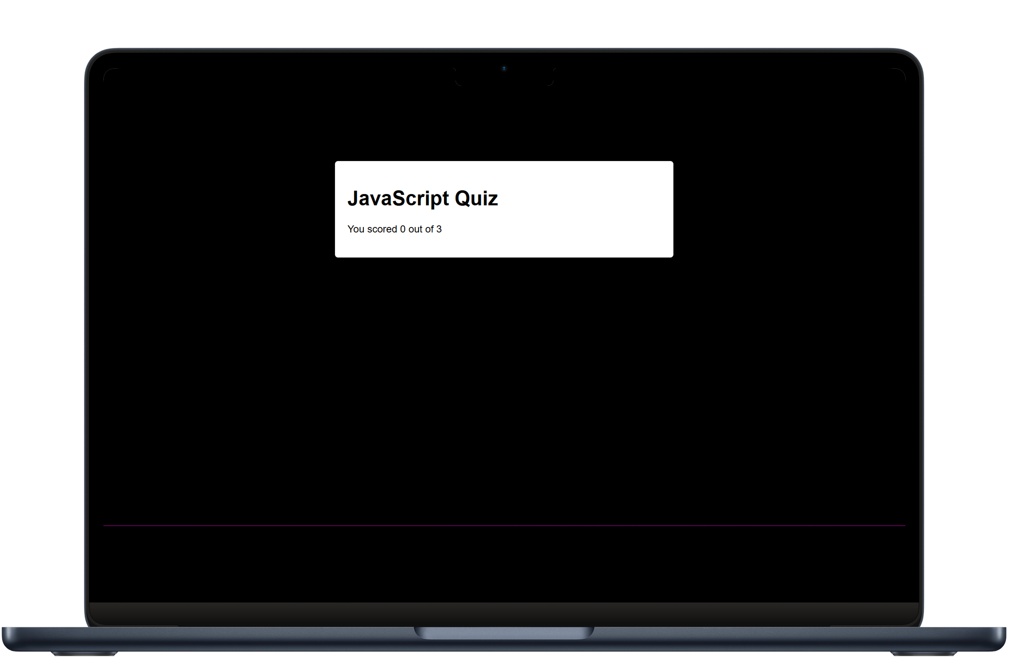 Simple Quiz Website Project Thumbnail